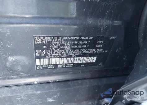 2022 Toyota Rav4 Le z USA, uszkodzony, nr VIN 2T3H1RFV2NC190962